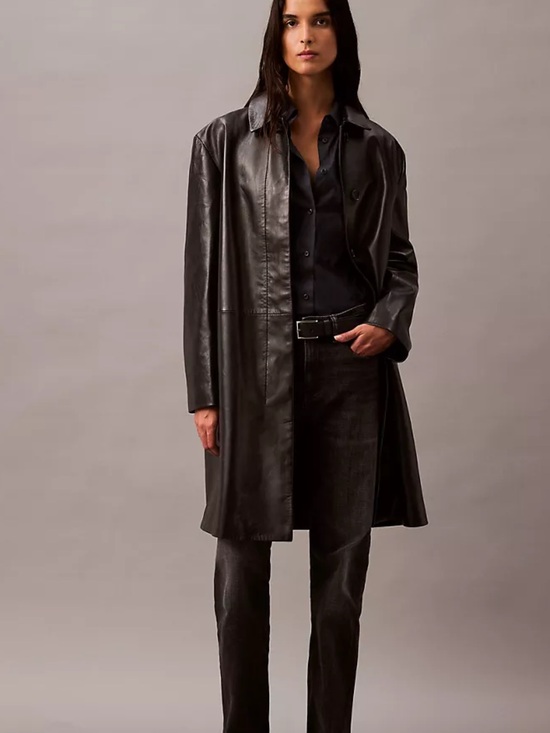 Calvin Klein Jackets & Blazers - NWT Calvin Klein Studio  Lamb Leather Car Coat